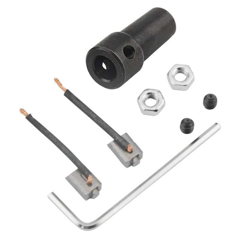 WMYCONGCONG DC Motor 12/24V 30W High Speed CW/CCW Permanent Magnet Motor (12V DC 3500RPM) and 37mm Dia Mounting Bracket Holder w/ 6mm Hex Coupling, Random Color(Silver or Black) - Image 4